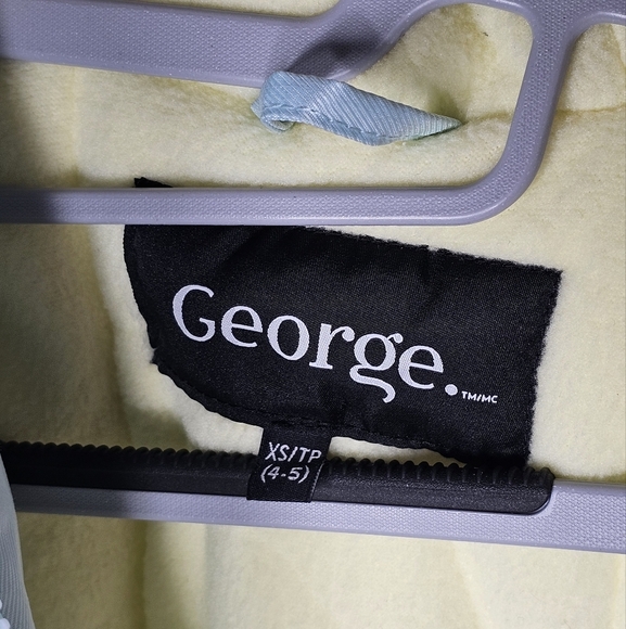 George Kids Pale Blue Winter Snow Jacket Size XS 4-5 - Picture 6 of 13